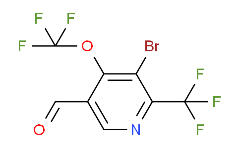 3-Bromo-4-(trifluoromethoxy)-2-(trifluoromethyl)pyridine-5-carboxaldehyde