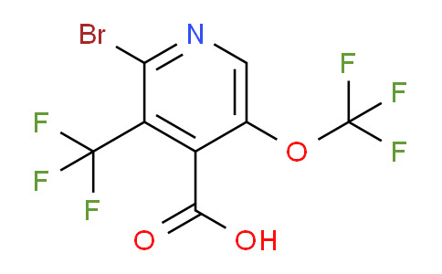 AM74512 | 1804742-51-5 | 2-Bromo-5-(trifluoromethoxy)-3-(trifluoromethyl)pyridine-4-carboxylic acid