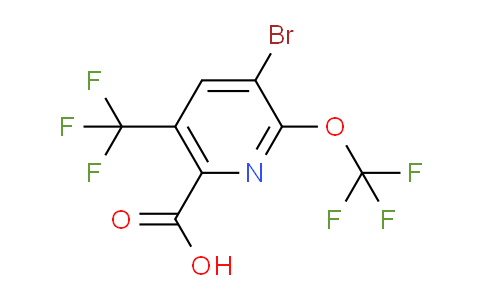 AM74513 | 1804543-78-9 | 3-Bromo-2-(trifluoromethoxy)-5-(trifluoromethyl)pyridine-6-carboxylic acid