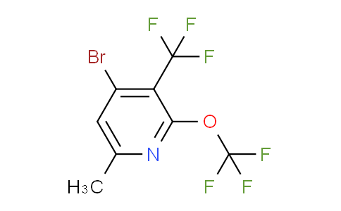 4-Bromo-6-methyl-2-(trifluoromethoxy)-3-(trifluoromethyl)pyridine