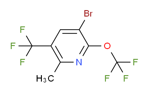 3-Bromo-6-methyl-2-(trifluoromethoxy)-5-(trifluoromethyl)pyridine