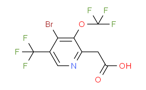 4-Bromo-3-(trifluoromethoxy)-5-(trifluoromethyl)pyridine-2-acetic acid