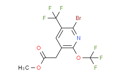 AM74528 | 1803575-46-3 | Methyl 2-bromo-6-(trifluoromethoxy)-3-(trifluoromethyl)pyridine-5-acetate