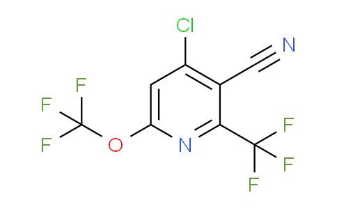 4-Chloro-3-cyano-6-(trifluoromethoxy)-2-(trifluoromethyl)pyridine