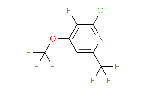 2-Chloro-3-fluoro-4-(trifluoromethoxy)-6-(trifluoromethyl)pyridine