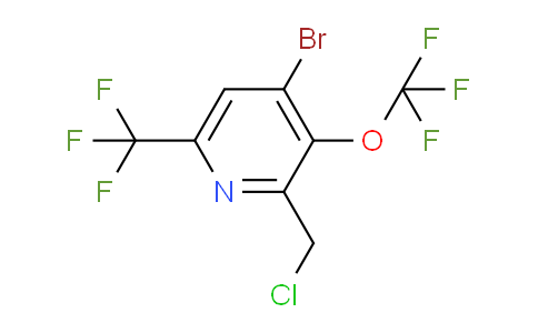 4-Bromo-2-(chloromethyl)-3-(trifluoromethoxy)-6-(trifluoromethyl)pyridine