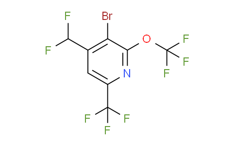 3-Bromo-4-(difluoromethyl)-2-(trifluoromethoxy)-6-(trifluoromethyl)pyridine