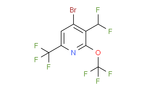 4-Bromo-3-(difluoromethyl)-2-(trifluoromethoxy)-6-(trifluoromethyl)pyridine
