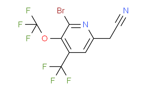 2-Bromo-3-(trifluoromethoxy)-4-(trifluoromethyl)pyridine-6-acetonitrile