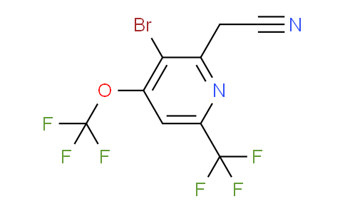 AM74561 | 1804000-10-9 | 3-Bromo-4-(trifluoromethoxy)-6-(trifluoromethyl)pyridine-2-acetonitrile