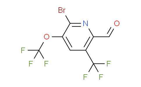 AM74572 | 1806237-43-3 | 2-Bromo-3-(trifluoromethoxy)-5-(trifluoromethyl)pyridine-6-carboxaldehyde