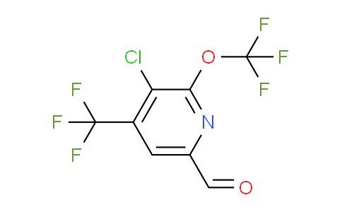 3-Chloro-2-(trifluoromethoxy)-4-(trifluoromethyl)pyridine-6-carboxaldehyde