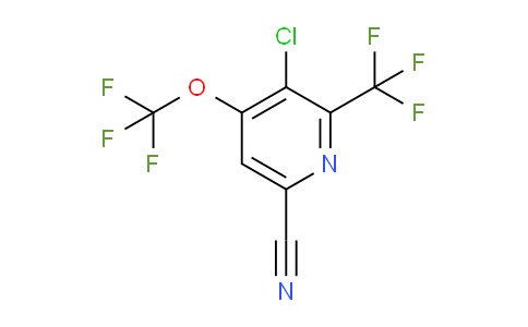 3-Chloro-6-cyano-4-(trifluoromethoxy)-2-(trifluoromethyl)pyridine