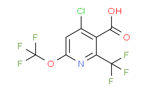 4-Chloro-6-(trifluoromethoxy)-2-(trifluoromethyl)pyridine-3-carboxylic acid
