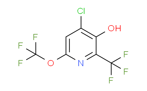 4-Chloro-3-hydroxy-6-(trifluoromethoxy)-2-(trifluoromethyl)pyridine