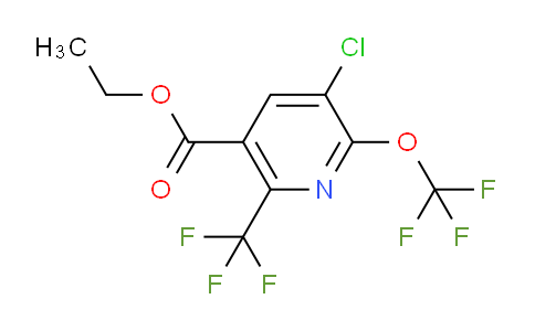 AM74636 | 1804767-37-0 | Ethyl 3-chloro-2-(trifluoromethoxy)-6-(trifluoromethyl)pyridine-5-carboxylate