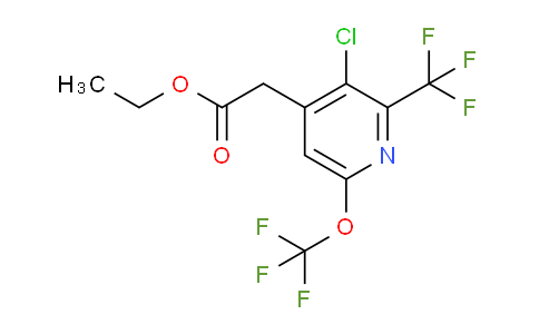 AM74665 | 1804553-47-6 | Ethyl 3-chloro-6-(trifluoromethoxy)-2-(trifluoromethyl)pyridine-4-acetate
