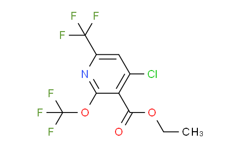 AM74694 | 1803703-95-8 | Ethyl 4-chloro-2-(trifluoromethoxy)-6-(trifluoromethyl)pyridine-3-carboxylate