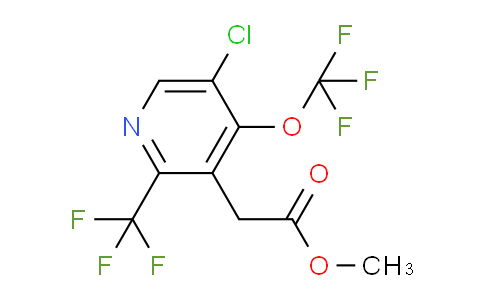 Methyl 5-chloro-4-(trifluoromethoxy)-2-(trifluoromethyl)pyridine-3-acetate