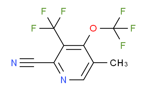 2-Cyano-5-methyl-4-(trifluoromethoxy)-3-(trifluoromethyl)pyridine
