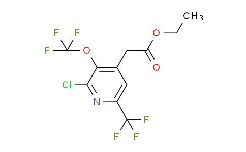 Ethyl 2-chloro-3-(trifluoromethoxy)-6-(trifluoromethyl)pyridine-4-acetate