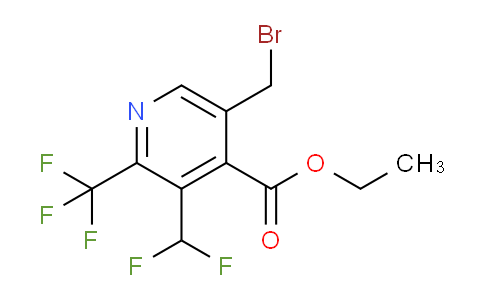 AM74822 | 1361822-14-1 | Ethyl 5-(bromomethyl)-3-(difluoromethyl)-2-(trifluoromethyl)pyridine-4-carboxylate
