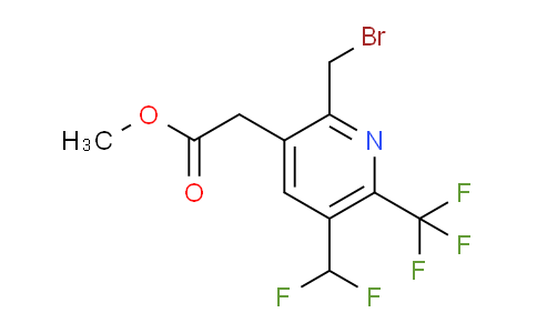 Methyl 2-(bromomethyl)-5-(difluoromethyl)-6-(trifluoromethyl)pyridine-3-acetate