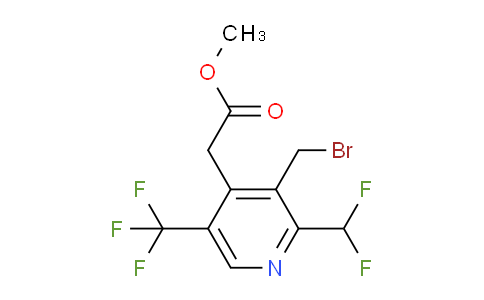 Methyl 3-(bromomethyl)-2-(difluoromethyl)-5-(trifluoromethyl)pyridine-4-acetate
