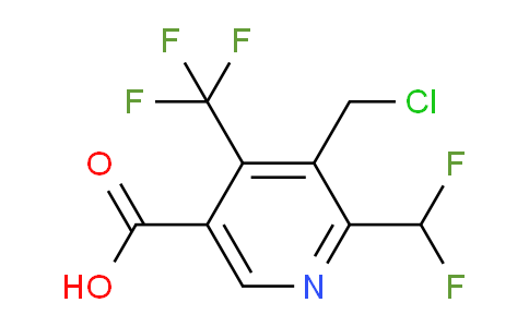AM74952 | 1361865-37-3 | 3-(Chloromethyl)-2-(difluoromethyl)-4-(trifluoromethyl)pyridine-5-carboxylic acid