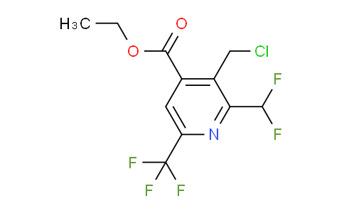 Ethyl 3-(chloromethyl)-2-(difluoromethyl)-6-(trifluoromethyl)pyridine-4-carboxylate