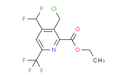 Ethyl 3-(chloromethyl)-4-(difluoromethyl)-6-(trifluoromethyl)pyridine-2-carboxylate