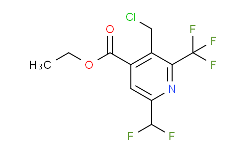 AM74961 | 1361821-74-0 | Ethyl 3-(chloromethyl)-6-(difluoromethyl)-2-(trifluoromethyl)pyridine-4-carboxylate