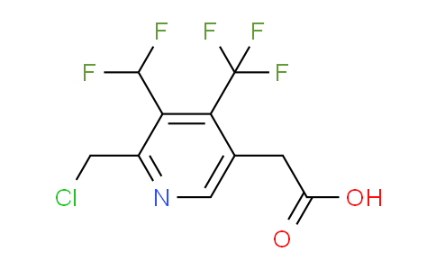 2-(Chloromethyl)-3-(difluoromethyl)-4-(trifluoromethyl)pyridine-5-acetic acid
