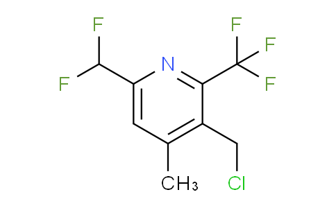3-(Chloromethyl)-6-(difluoromethyl)-4-methyl-2-(trifluoromethyl)pyridine