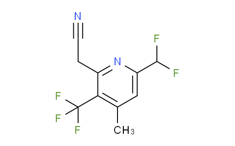 6-(Difluoromethyl)-4-methyl-3-(trifluoromethyl)pyridine-2-acetonitrile
