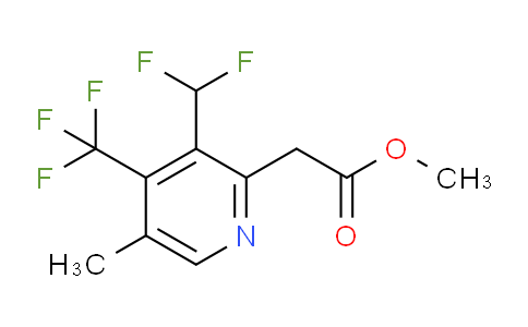 AM74999 | 1361884-02-7 | Methyl 3-(difluoromethyl)-5-methyl-4-(trifluoromethyl)pyridine-2-acetate
