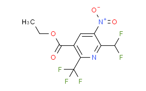 AM75012 | 1361886-29-4 | Ethyl 2-(difluoromethyl)-3-nitro-6-(trifluoromethyl)pyridine-5-carboxylate
