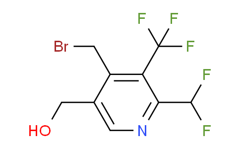 4-(Bromomethyl)-2-(difluoromethyl)-3-(trifluoromethyl)pyridine-5-methanol