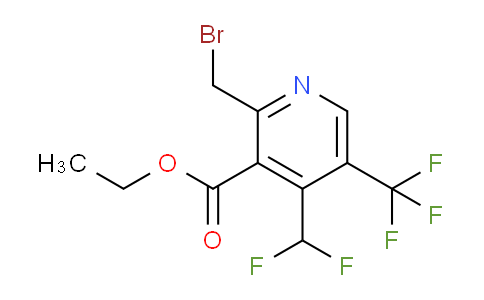 Ethyl 2-(bromomethyl)-4-(difluoromethyl)-5-(trifluoromethyl)pyridine-3-carboxylate