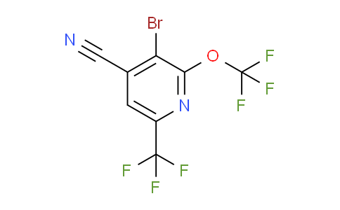 AM75129 | 1806104-17-5 | 3-Bromo-4-cyano-2-(trifluoromethoxy)-6-(trifluoromethyl)pyridine