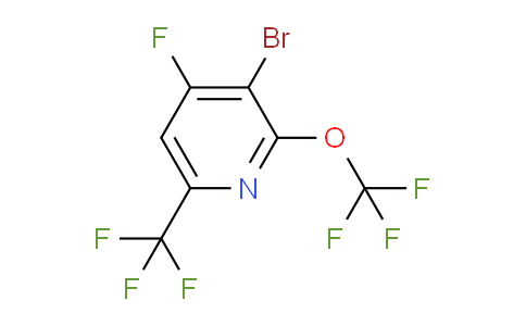 AM75134 | 1803448-36-3 | 3-Bromo-4-fluoro-2-(trifluoromethoxy)-6-(trifluoromethyl)pyridine