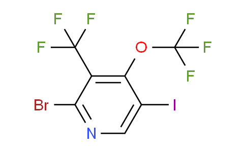 2-Bromo-5-iodo-4-(trifluoromethoxy)-3-(trifluoromethyl)pyridine