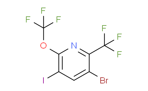 3-Bromo-5-iodo-6-(trifluoromethoxy)-2-(trifluoromethyl)pyridine