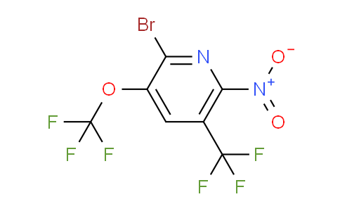 2-Bromo-6-nitro-3-(trifluoromethoxy)-5-(trifluoromethyl)pyridine