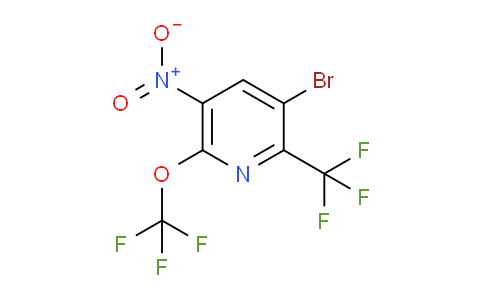 3-Bromo-5-nitro-6-(trifluoromethoxy)-2-(trifluoromethyl)pyridine