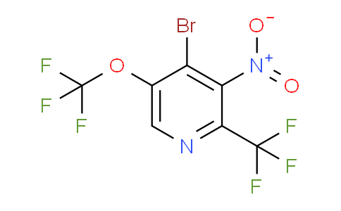 4-Bromo-3-nitro-5-(trifluoromethoxy)-2-(trifluoromethyl)pyridine