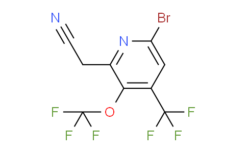 AM75187 | 1803931-34-1 | 6-Bromo-3-(trifluoromethoxy)-4-(trifluoromethyl)pyridine-2-acetonitrile