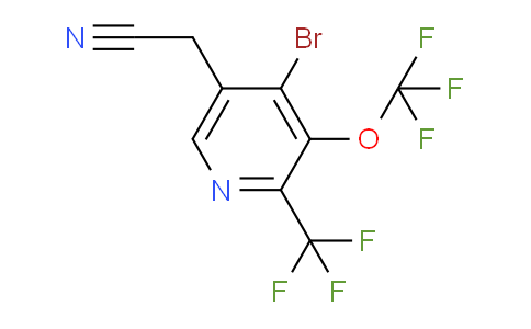 AM75189 | 1804549-47-0 | 4-Bromo-3-(trifluoromethoxy)-2-(trifluoromethyl)pyridine-5-acetonitrile