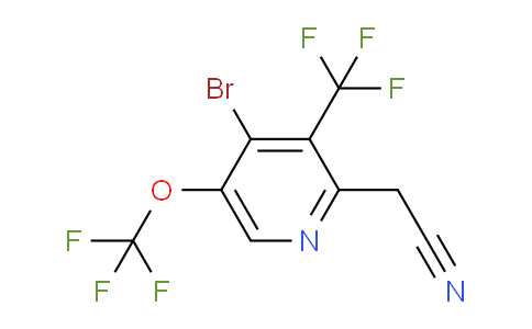 4-Bromo-5-(trifluoromethoxy)-3-(trifluoromethyl)pyridine-2-acetonitrile