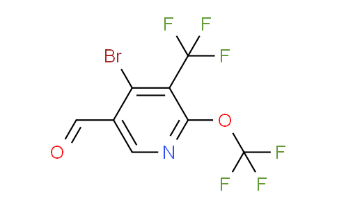 AM75195 | 1804604-47-4 | 4-Bromo-2-(trifluoromethoxy)-3-(trifluoromethyl)pyridine-5-carboxaldehyde